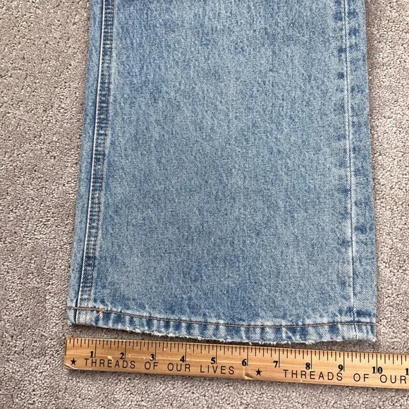 Flying Monkey Jeans Women 27 Blue 90s Vintage Flare Distressed F5312 Cotton - Picture 10 of 12